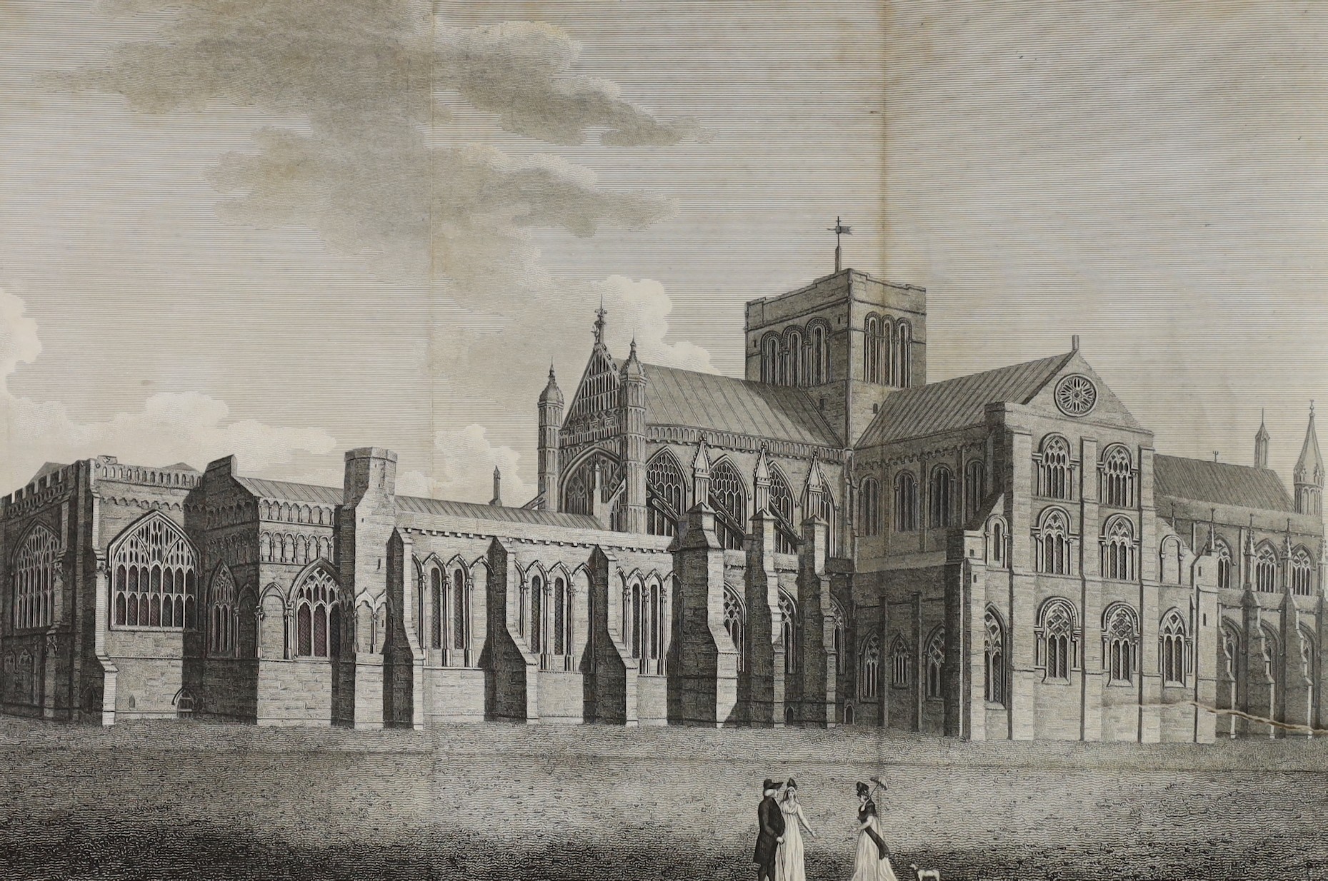 WINCHESTER: Milner, Rev. John - The History Civil and Ecclesiastical, & Survey of the Antiquities of Winchester ... 2nd edition, corrected and enlarged, 2 vols, pictorial engraved titles